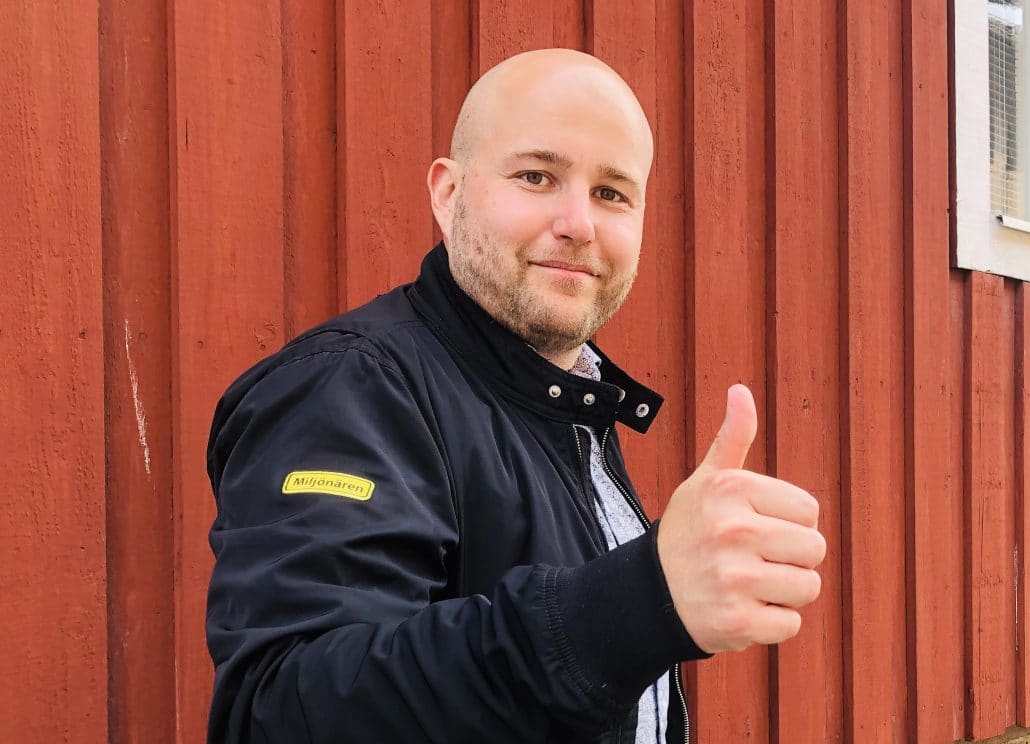 Olle Eriksson, marknadsansvarig på Miljönären