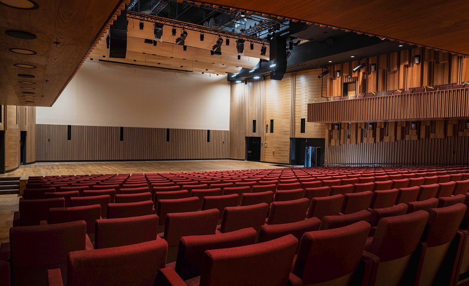 Konsertsalen med 560 sittplatser blir hjärtat i den förnyade Kristinehallen. Foto: Tomas Enqvist, Peab.